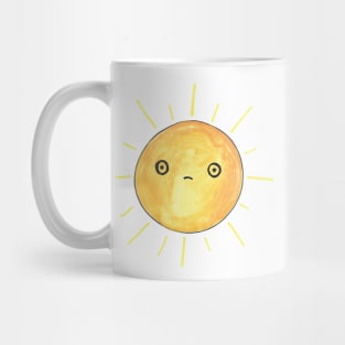 Sad sun Mug